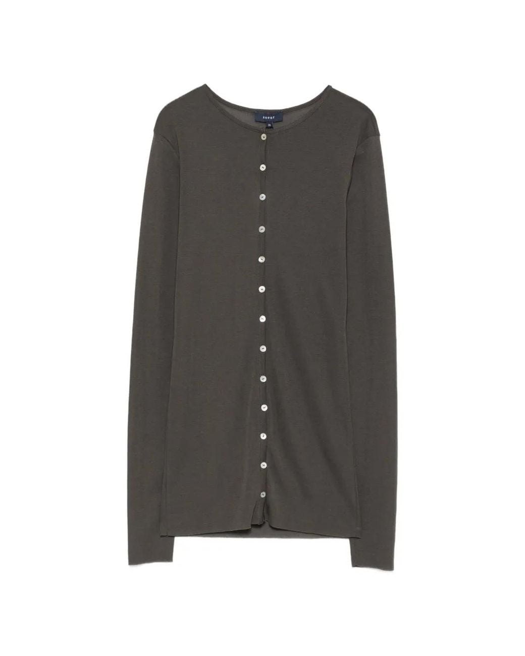 Soeur Gray Luisa Button-Fastening Cardigan
