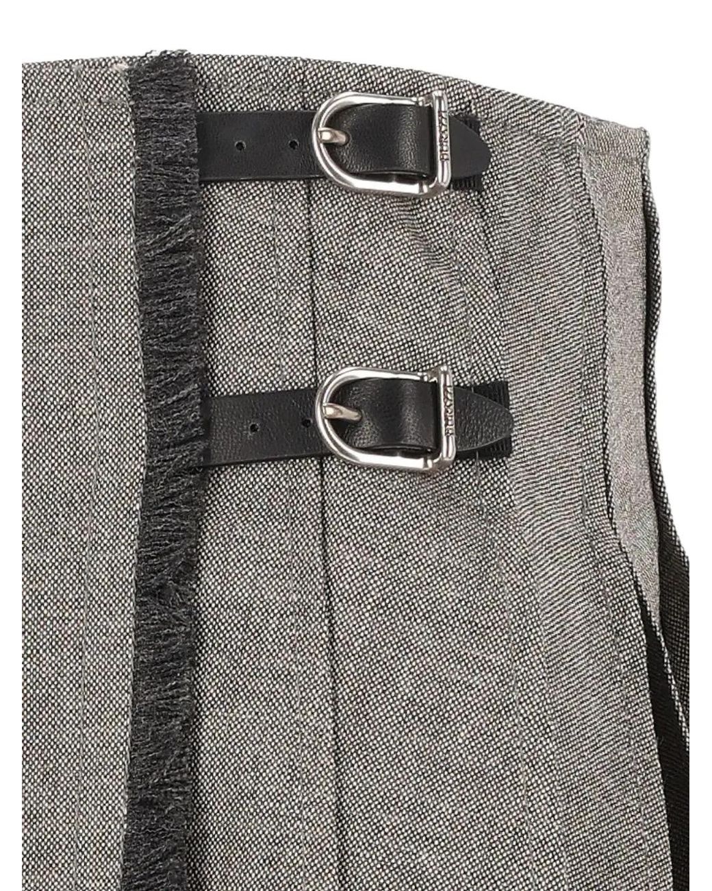 DURAZZI MILANO Gray Minijupe À Design Plissé