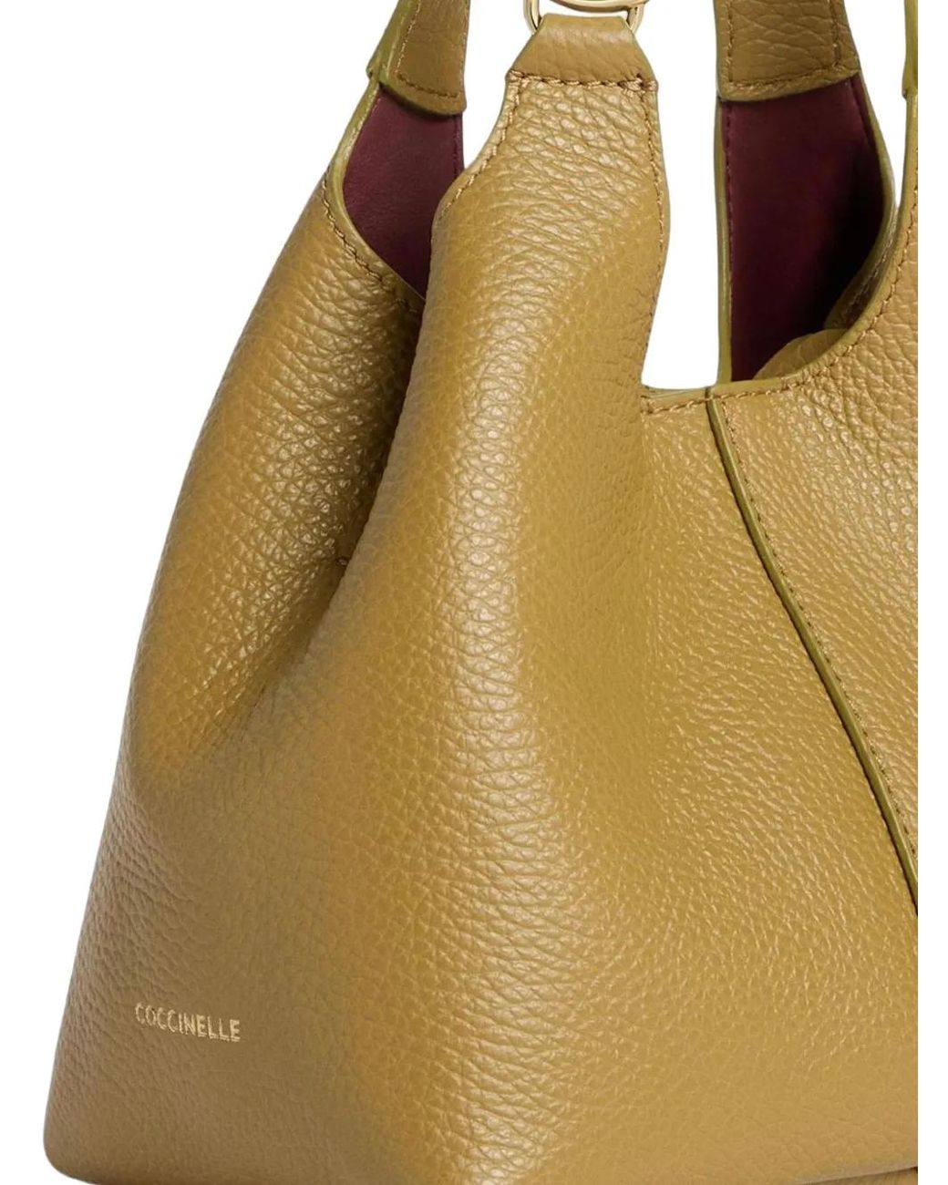 Coccinelle Natural Small C-Easy Press-Stud-Fastening Tote Bag