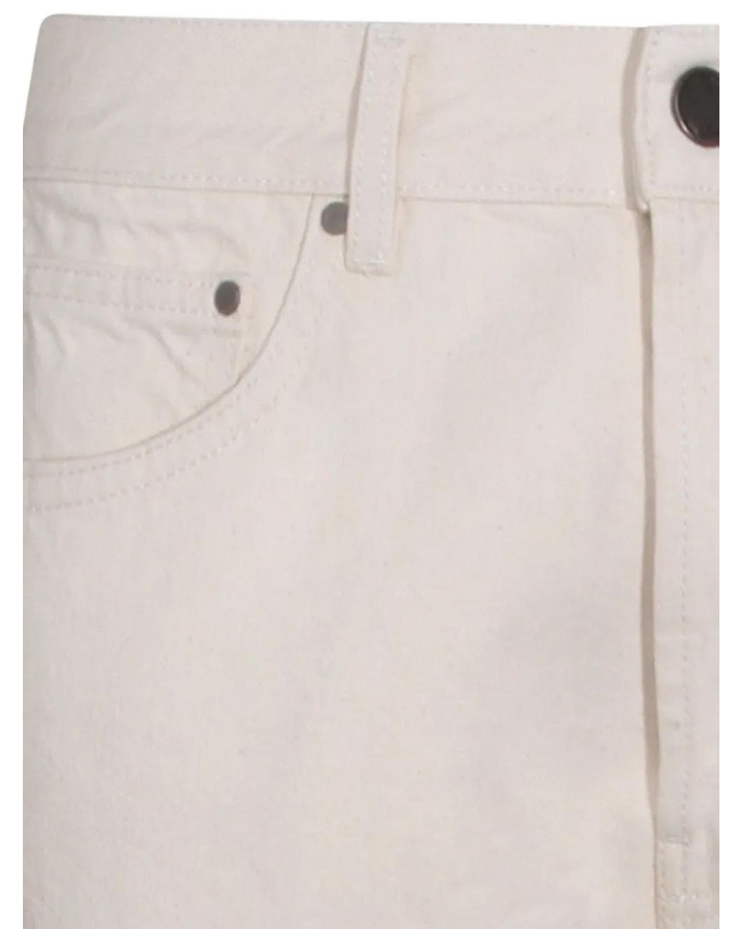 Lardini Geknöpfte Jeans in White für Herren