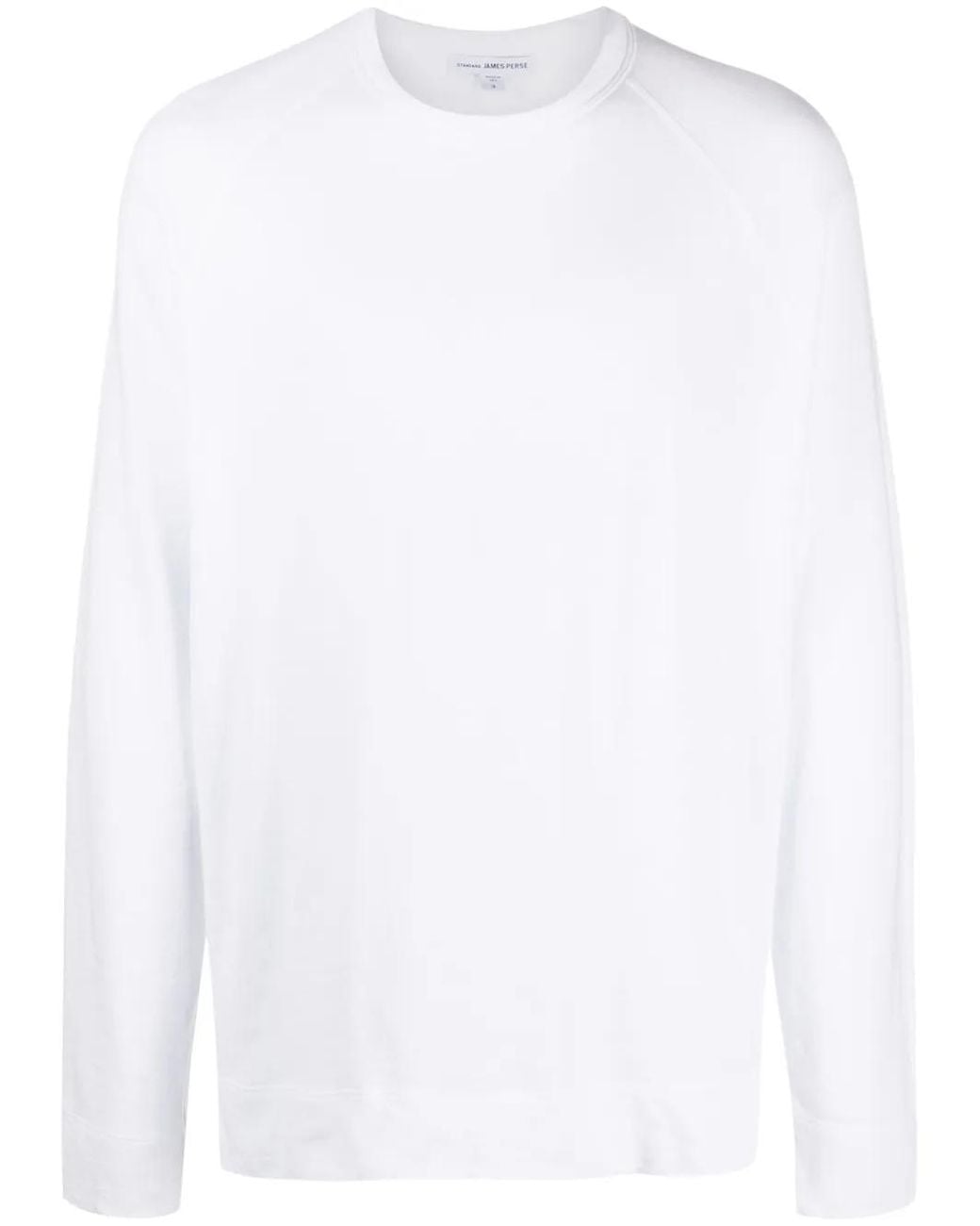 James Perse Fleece Sweater in het White voor heren