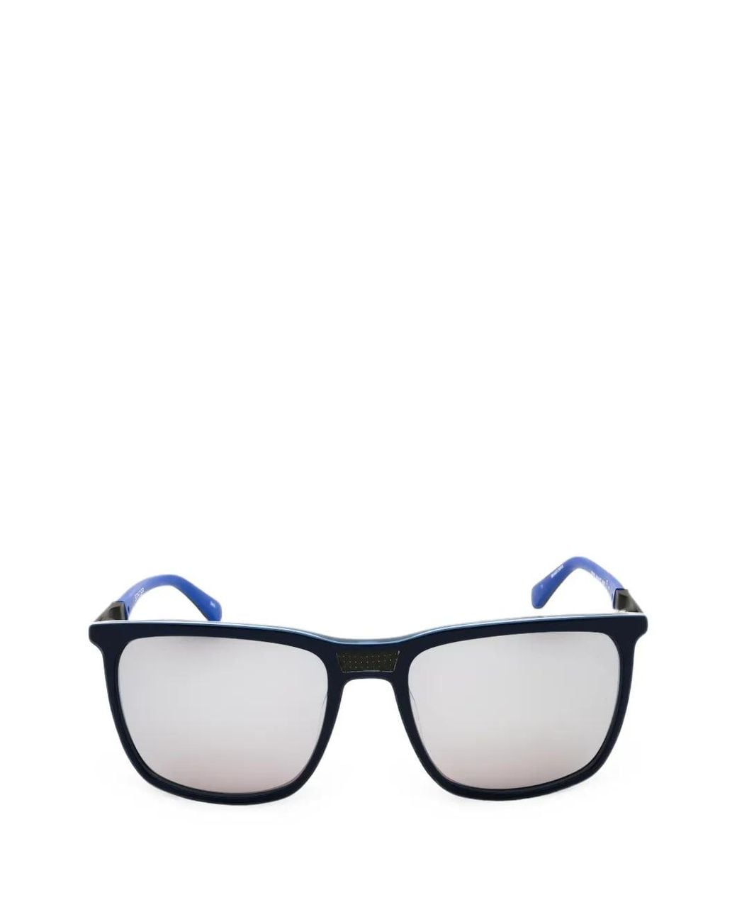 Spyder Black Rectangle-Frame Sunglasses for men