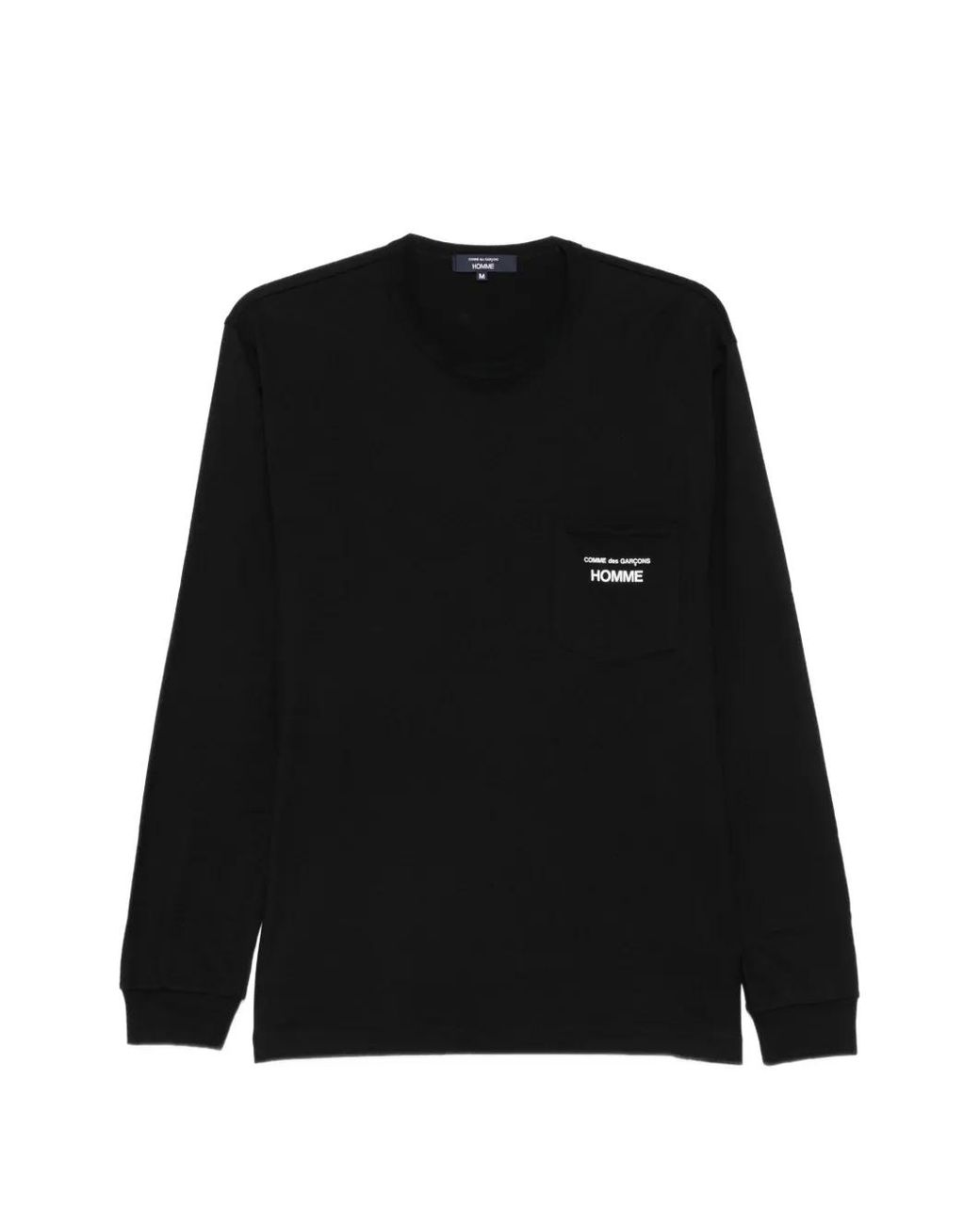 Comme des Garçons Black Logo-Print Chest-Pocket T-Shirt for men