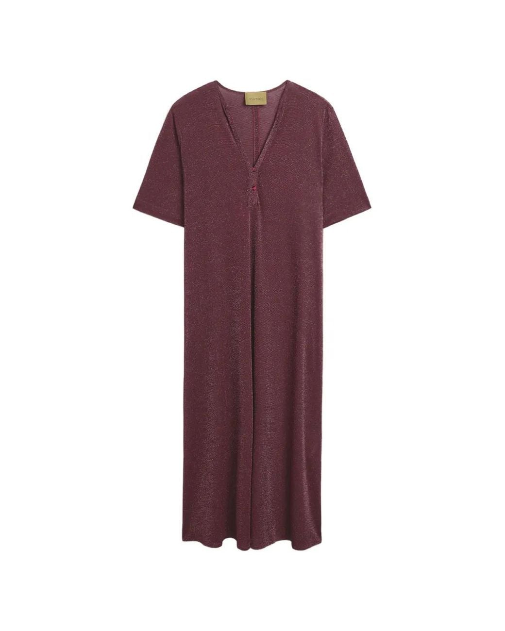 Momoní Purple Penelope Tunic Midi Dress