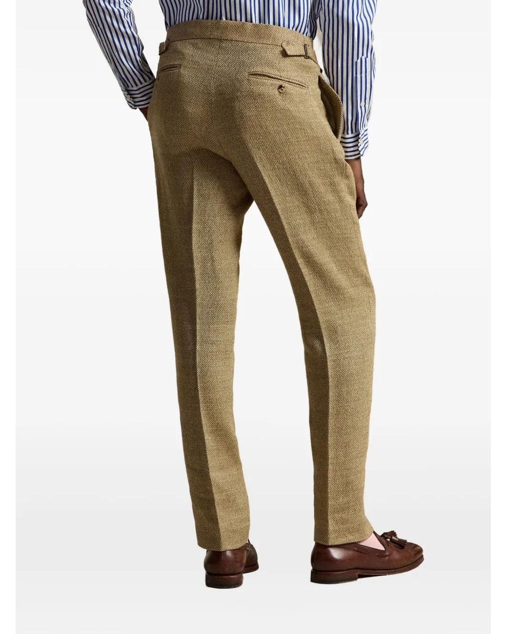 Polo Ralph Lauren Natural Pleated Trousers for men