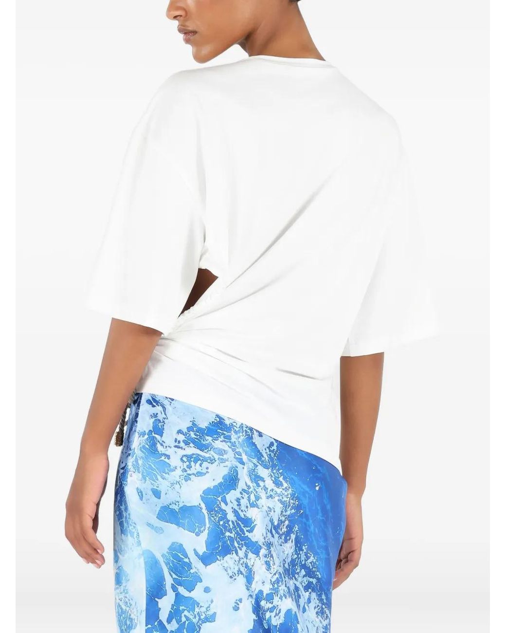 Roberto Cavalli White Jersey T-Shirt