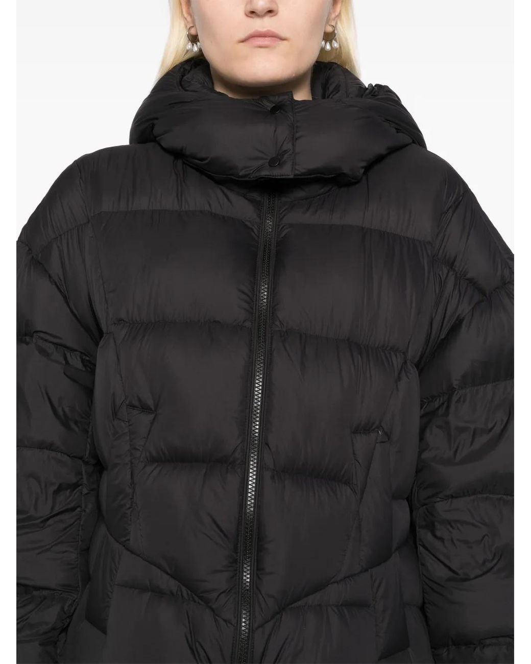JNBY Black Hooded Puffer Jacket