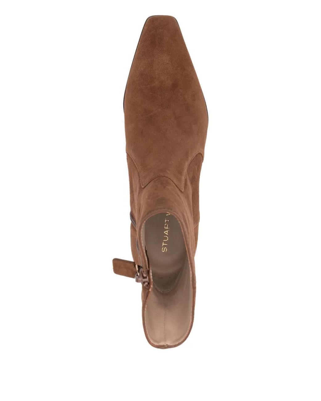 Stuart Weitzman Brown 55Mm Square-Toe Boots