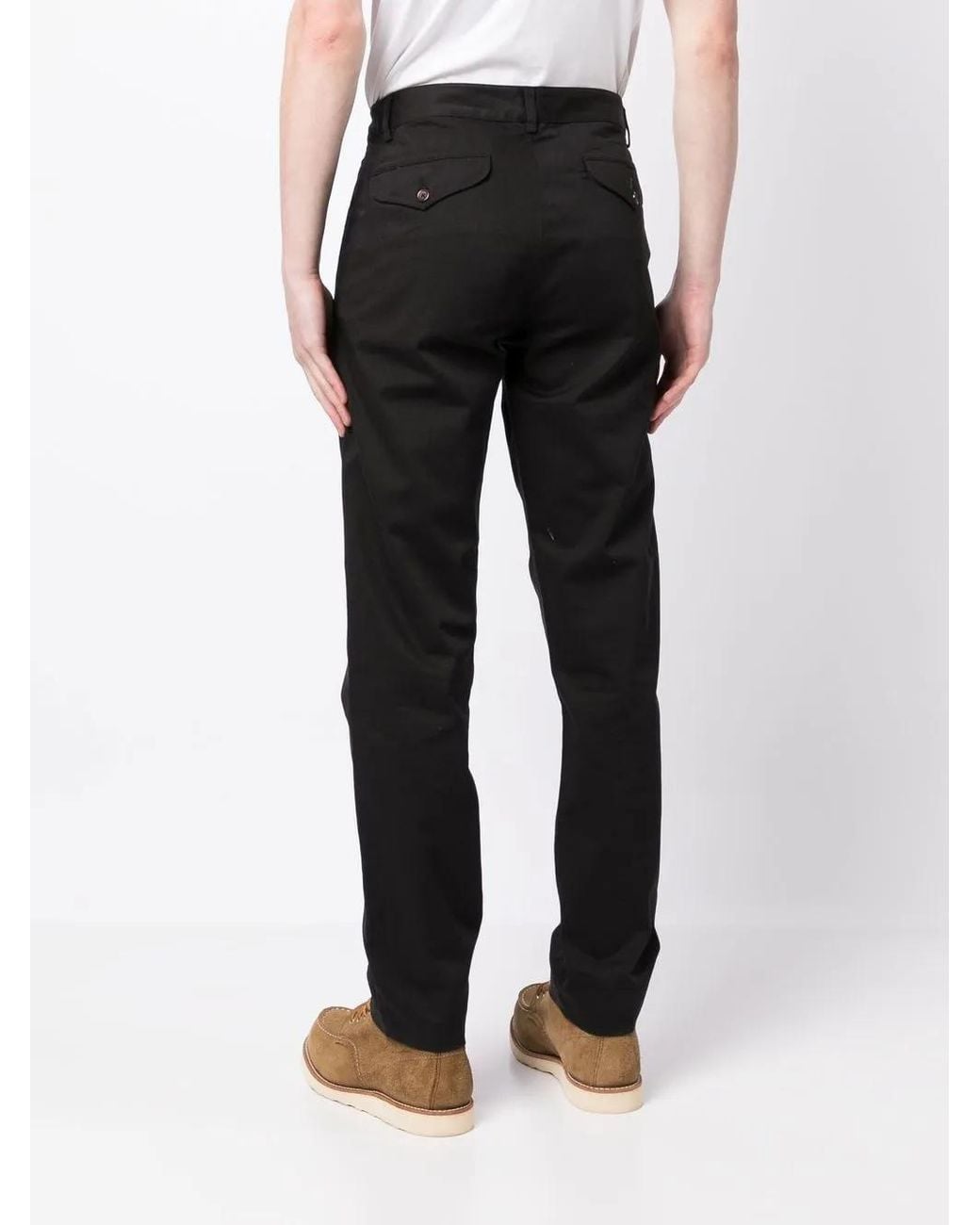 Universal Works Black Four-Pocket Straight-Leg Trousers for men