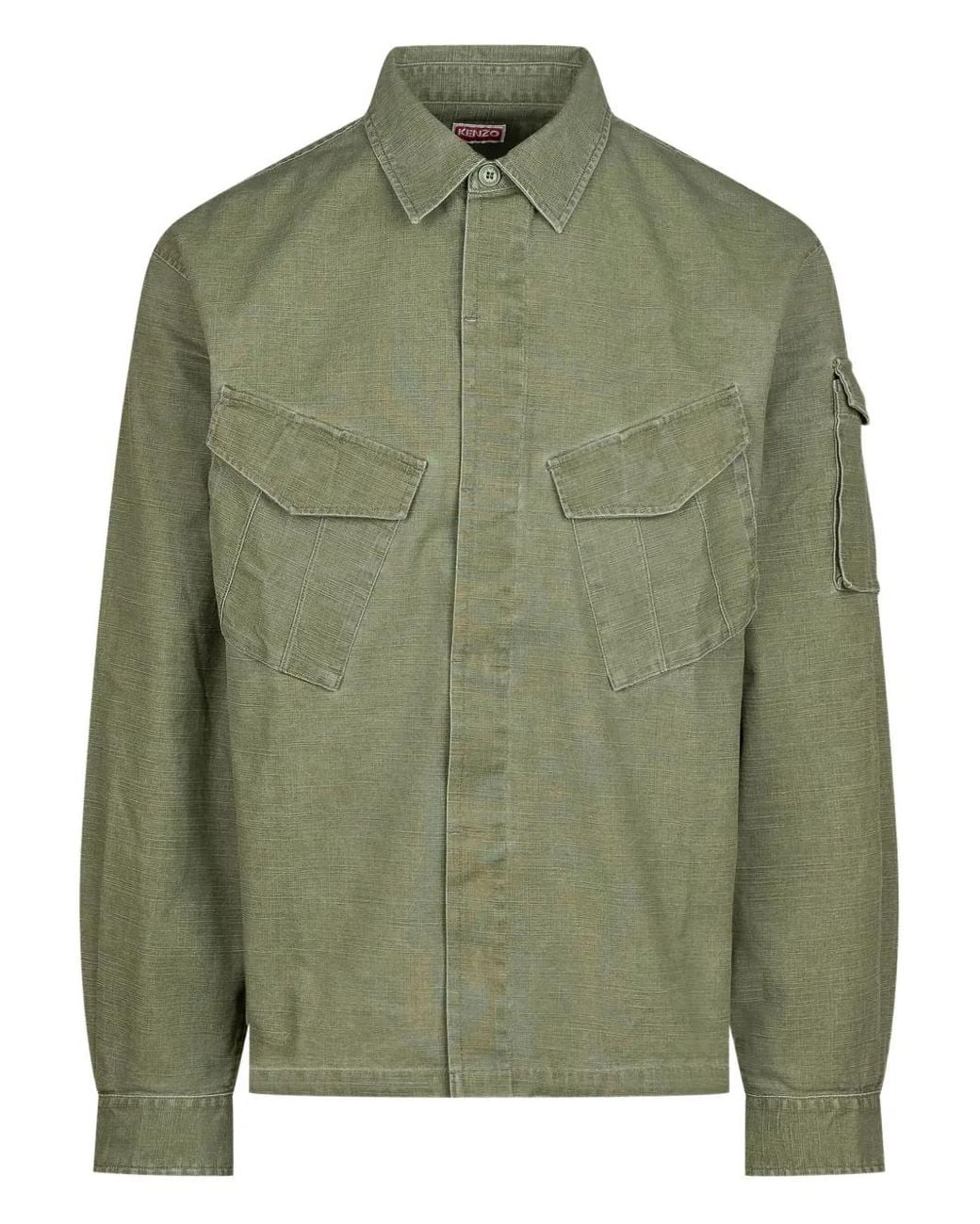 Sobrecamisa Con Múltiples Bolsillos KENZO de hombre de color Green