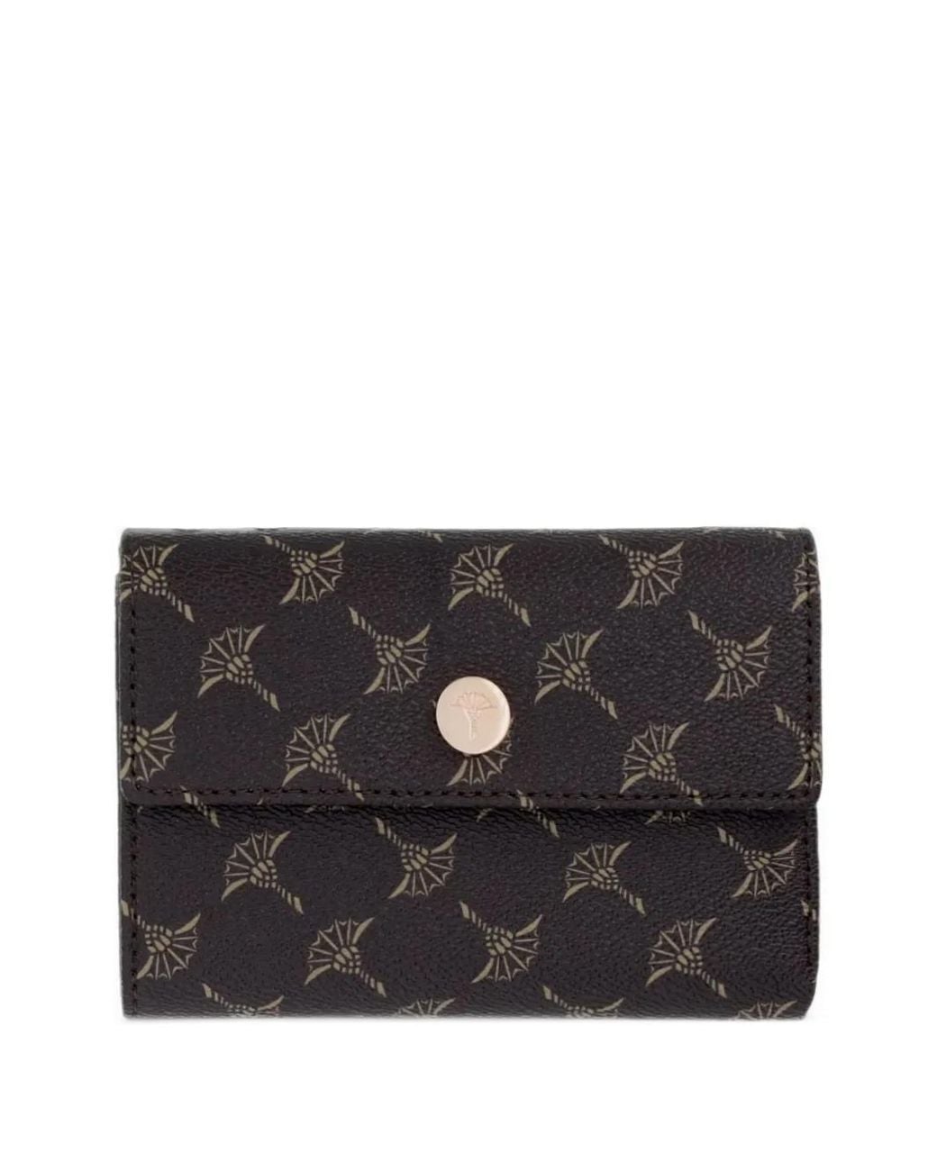 Joop! Black Cortina Cosma Cornflower-Print Trifold Wallet