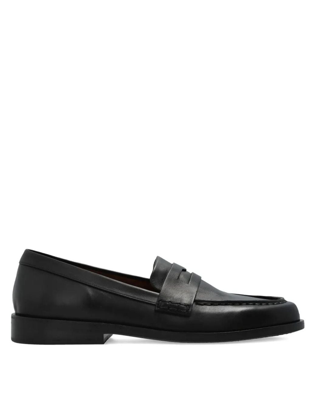 Marsèll Black Penny-Slot Loafers for men