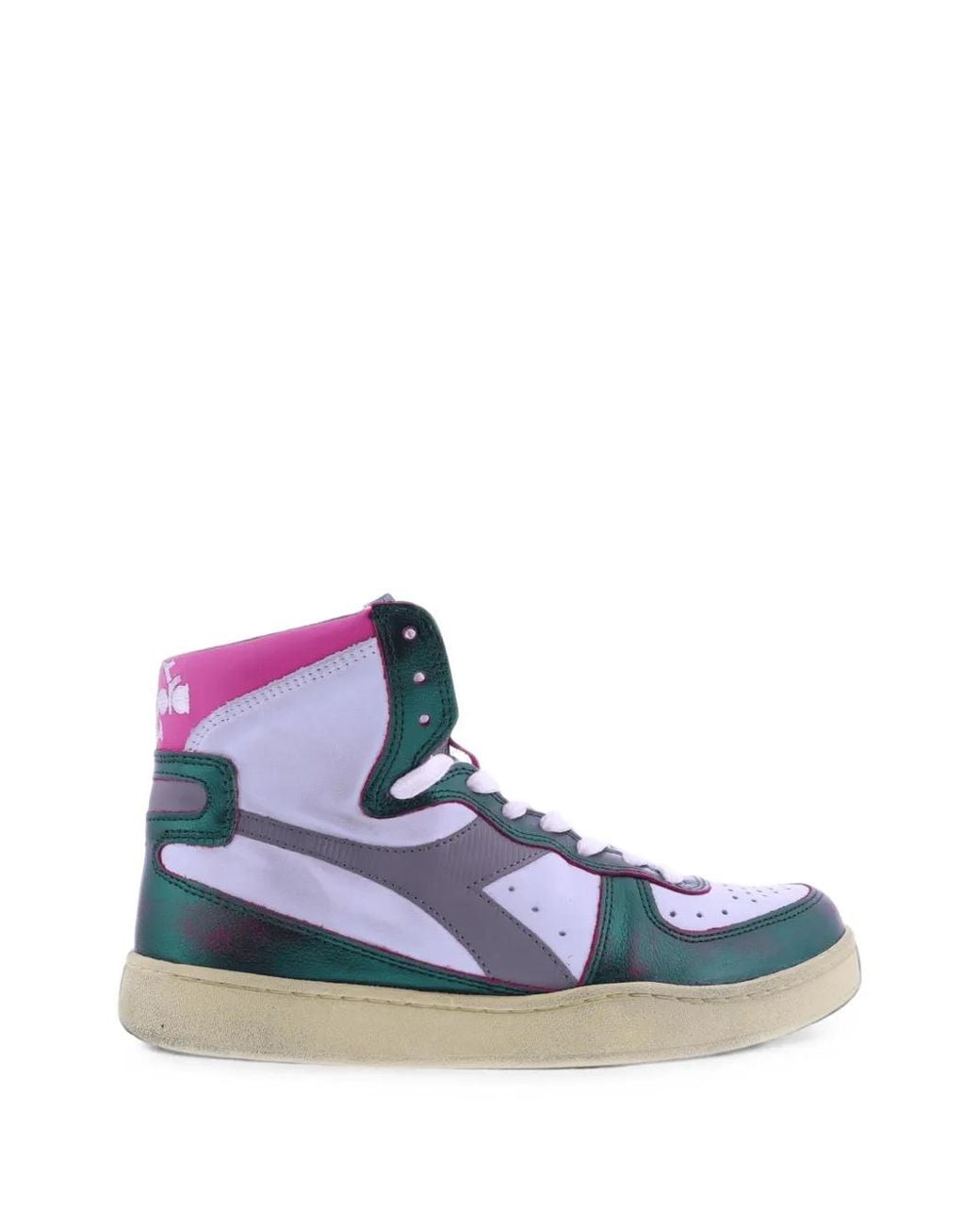 Diadora Blue Mi Basket Metal Mix Sneakers