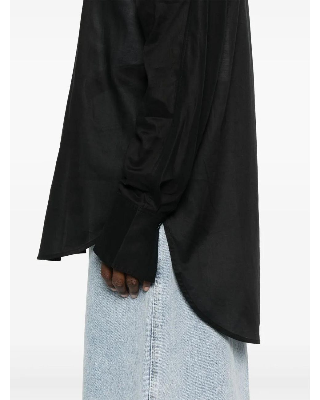 Totême  Black Cotton Blend Shirt