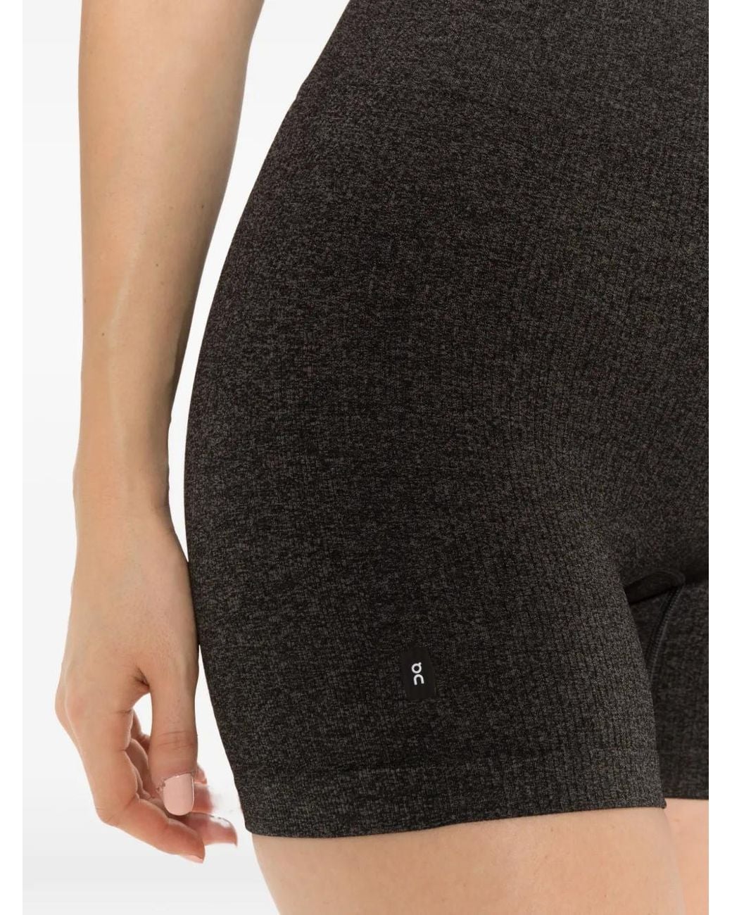 On Shoes Gray Studio Knit Performance Shorts