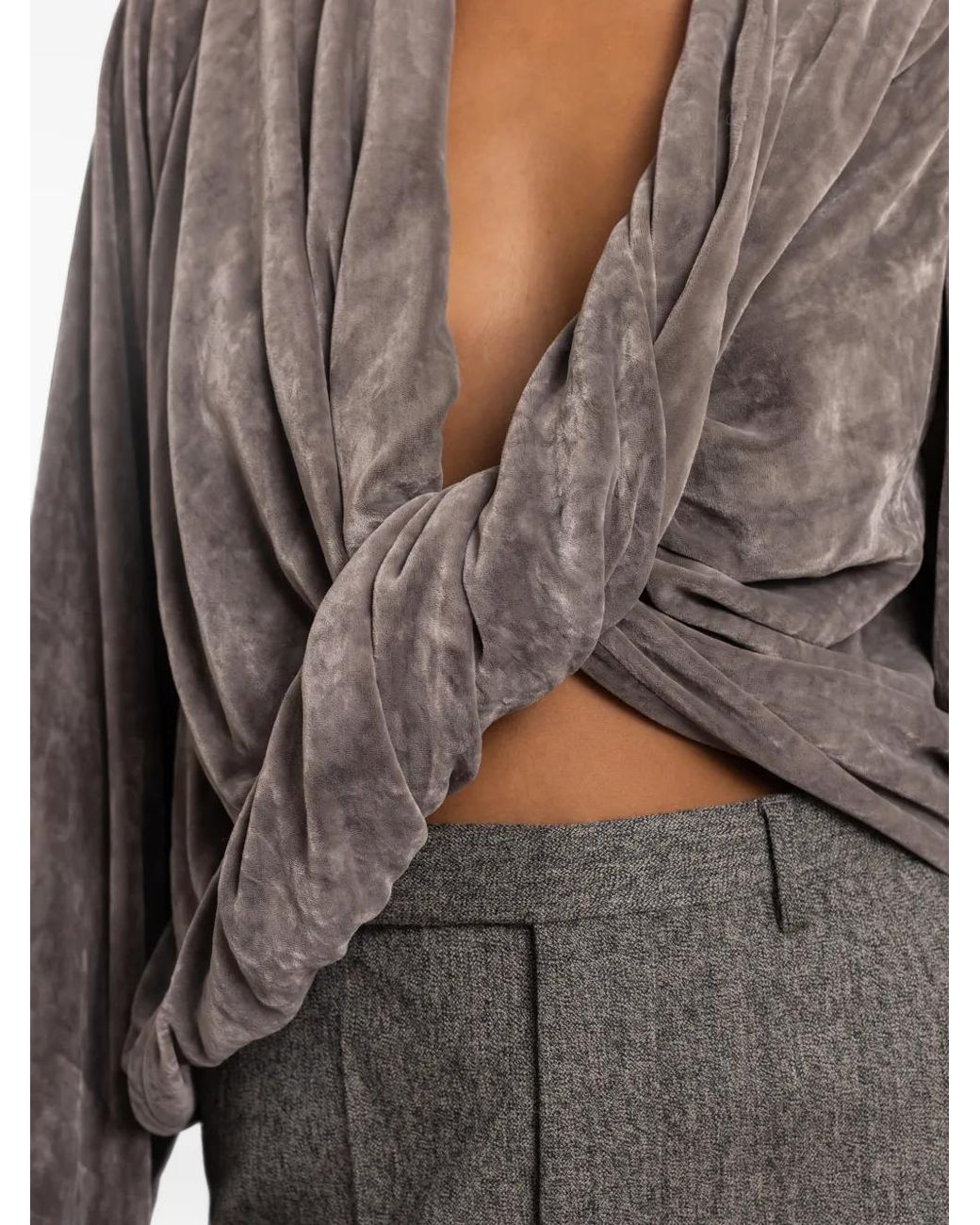 Rick Owens Brown Twist Top