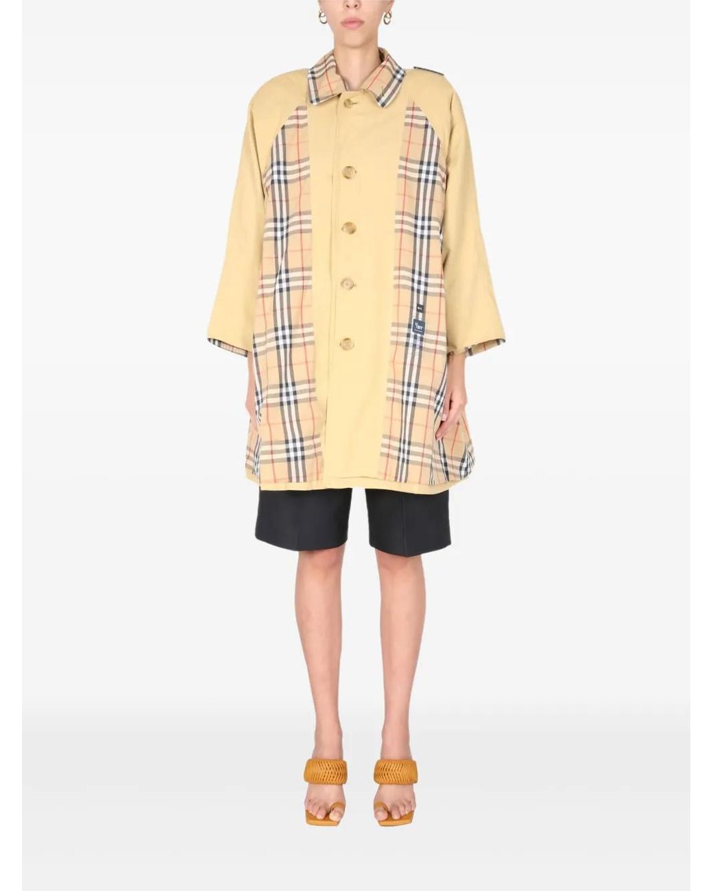 1/OFF White Check Pattern Coat