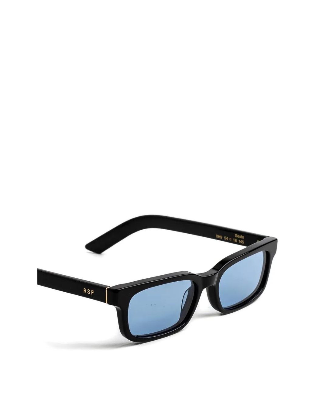 Retrosuperfuture Blue Gesto Azure Rectangle-Frame Sunglasses