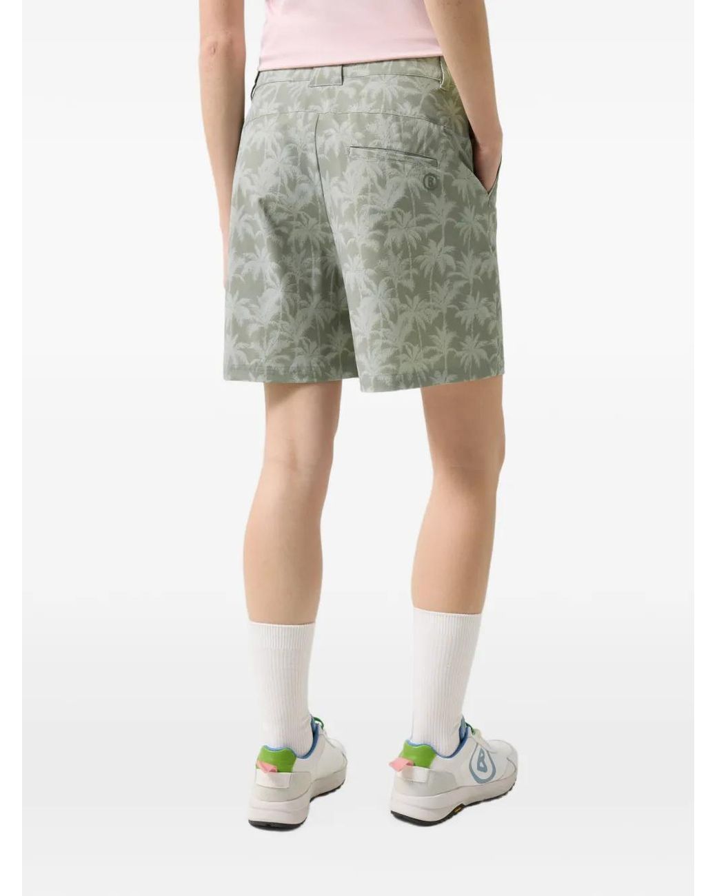 Bogner Gray Short Eleni À Imprimé Palmiers