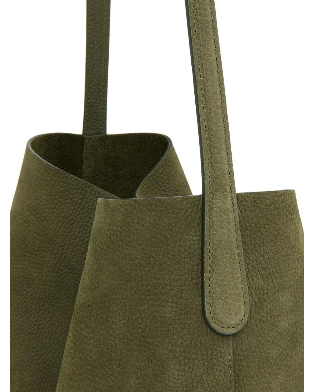 Mansur Gavriel Green Sac Cabas Everyday Cabas En Cuir Nubuck