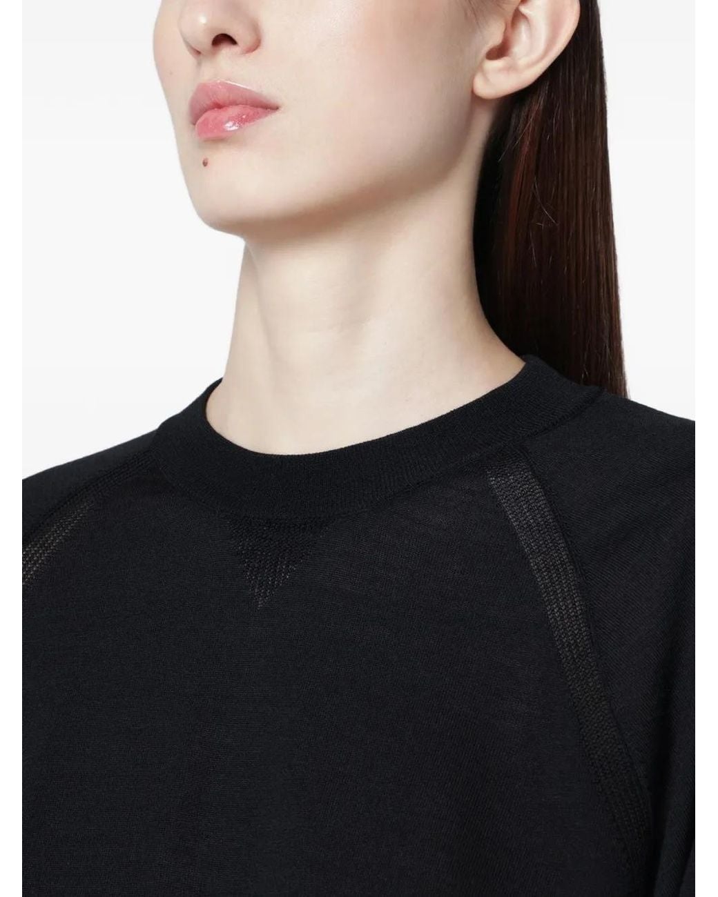 Roberto Collina Black Crew Neck Knitwear