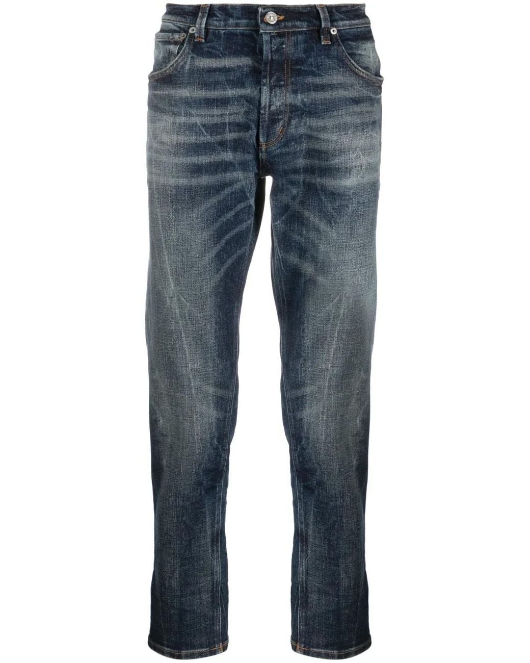 Vaqueros Con Efecto Desgastado Dondup de hombre de color Blue