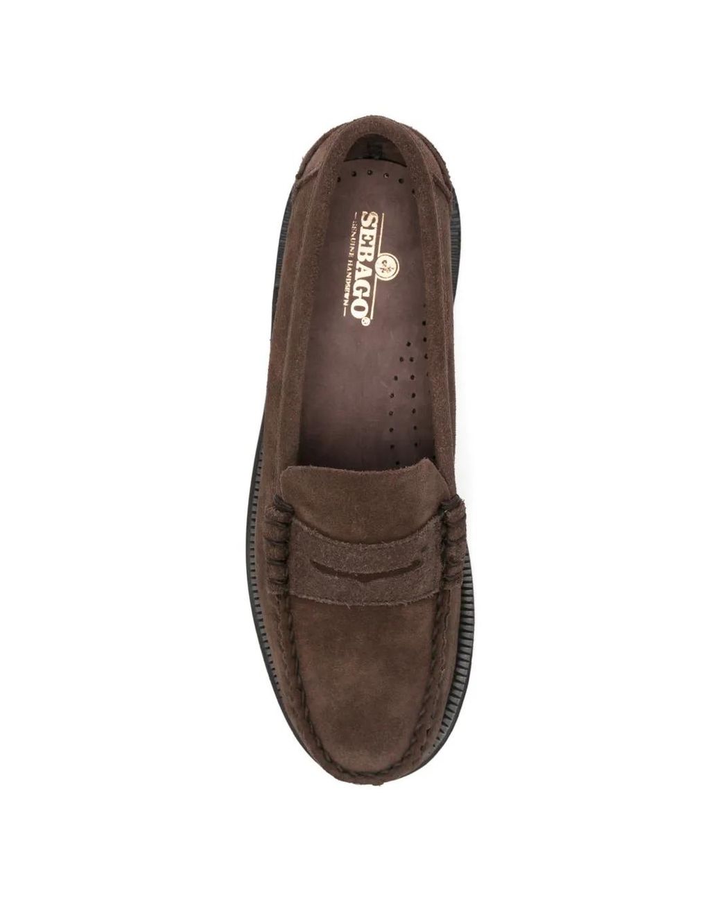 Sebago Brown Braided Penny Loafers