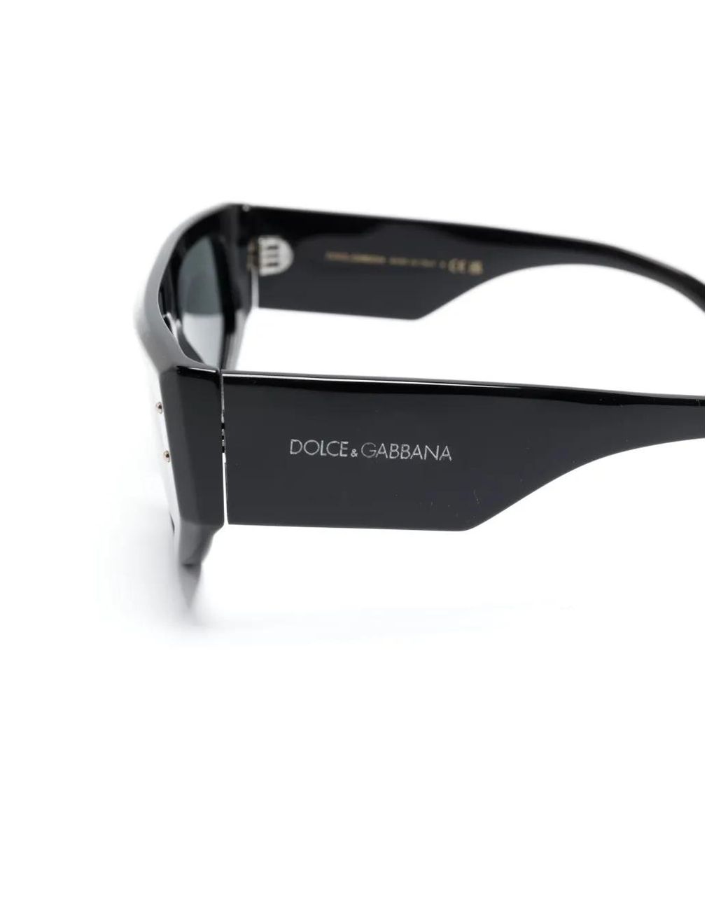 Dolce & Gabbana Gray Dg Sharped Geometric-Frame Sunglasses
