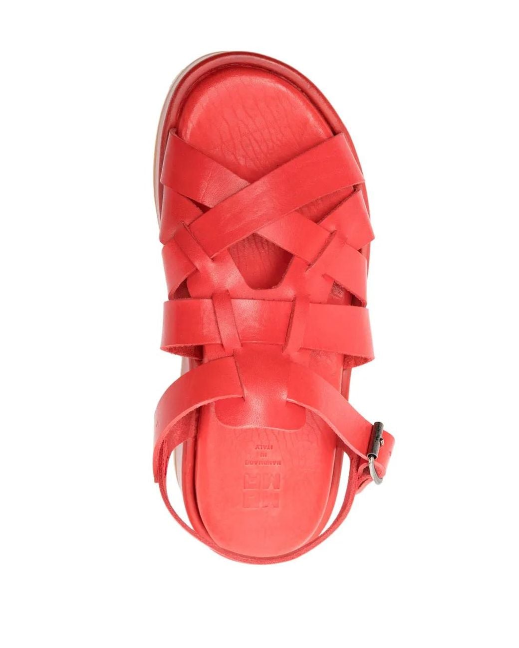 Moma Red Arizona Raw Leather Sandals