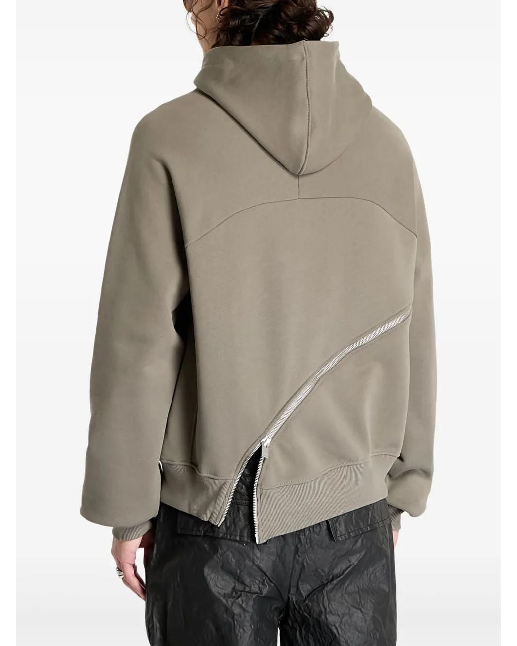 HELIOT EMIL Gray Cotton Hoodie for men