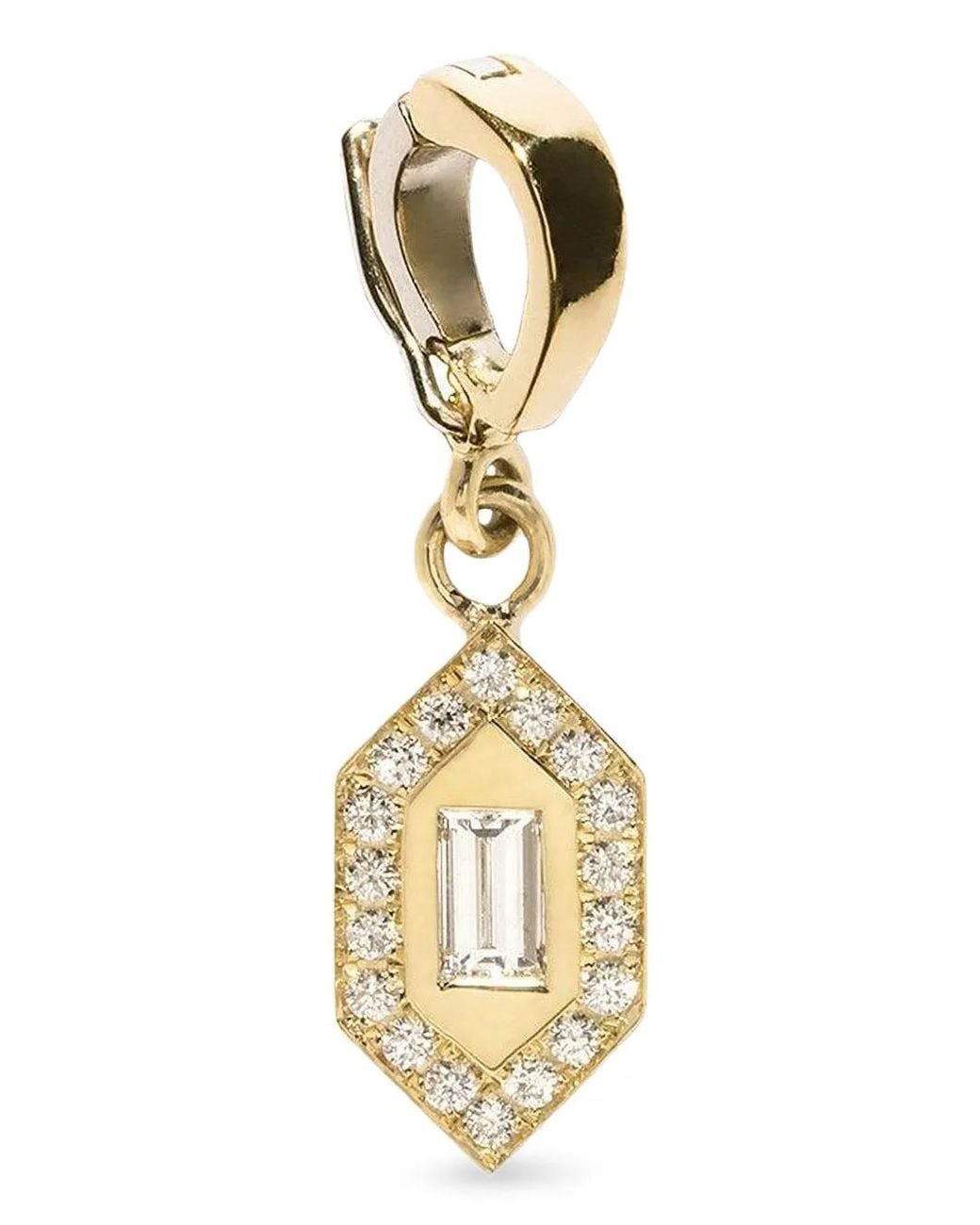 Azlee Metallic Small Diamond Pendant