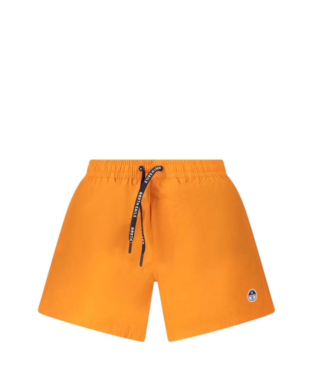 North Sails Orange Short De Bain À Patch Logo for men