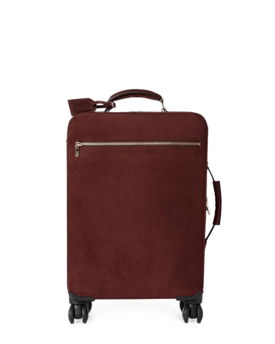 Brunello Cucinelli Red Suede Suitcase for men