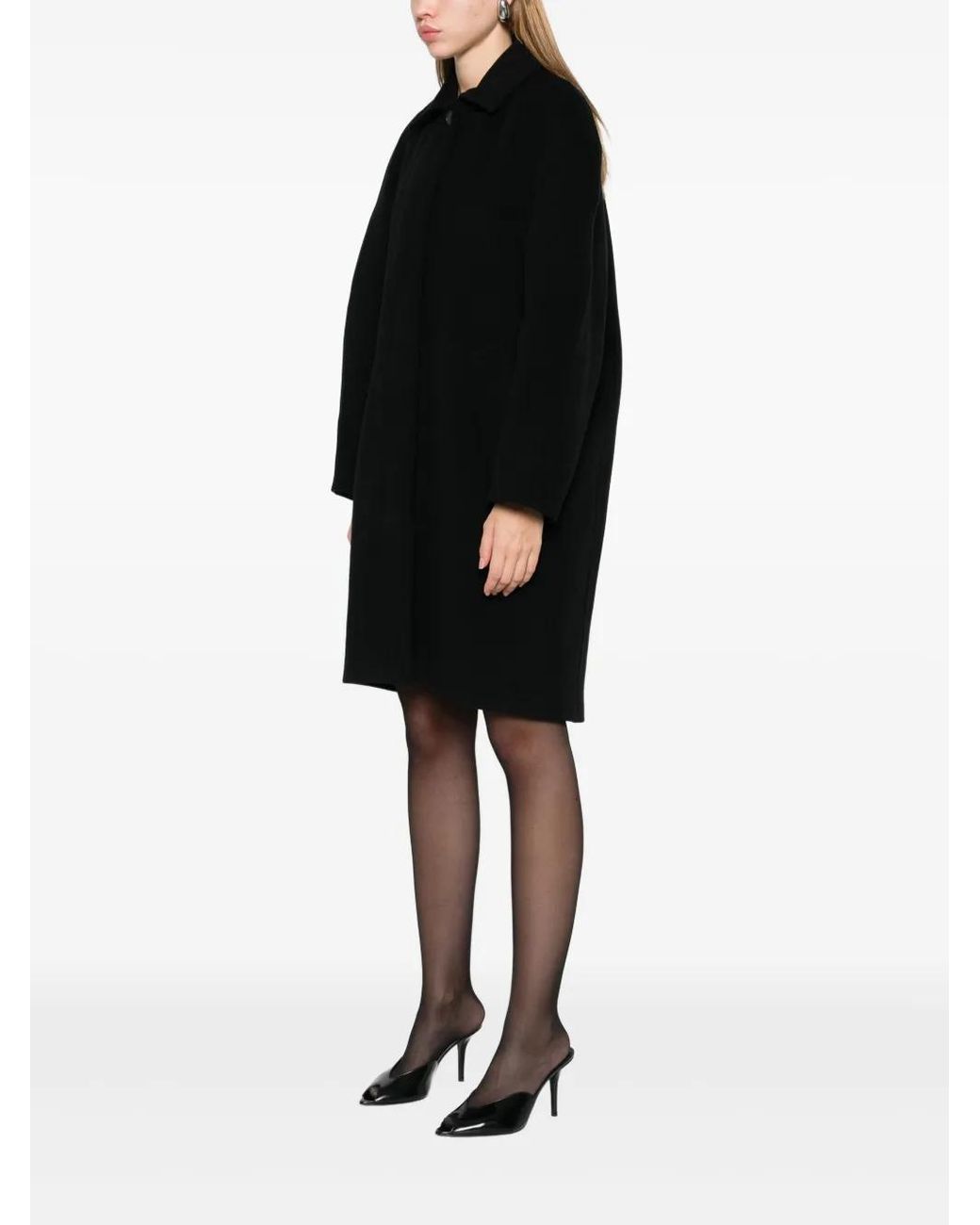 Filippa K Black Single-Breasted Coat