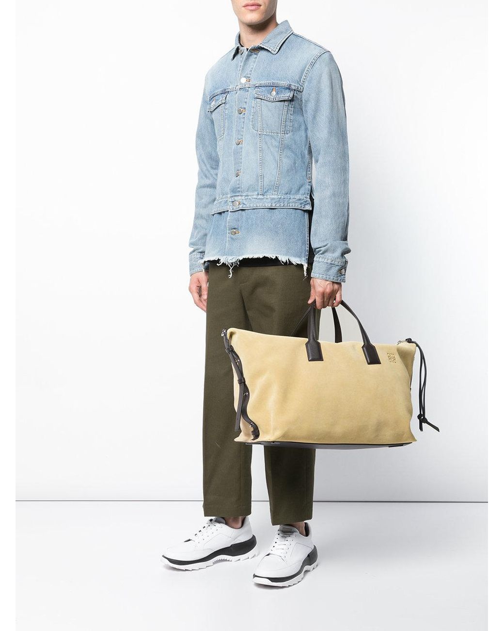 Loewe Weekender Bag in Natural for Men | Lyst