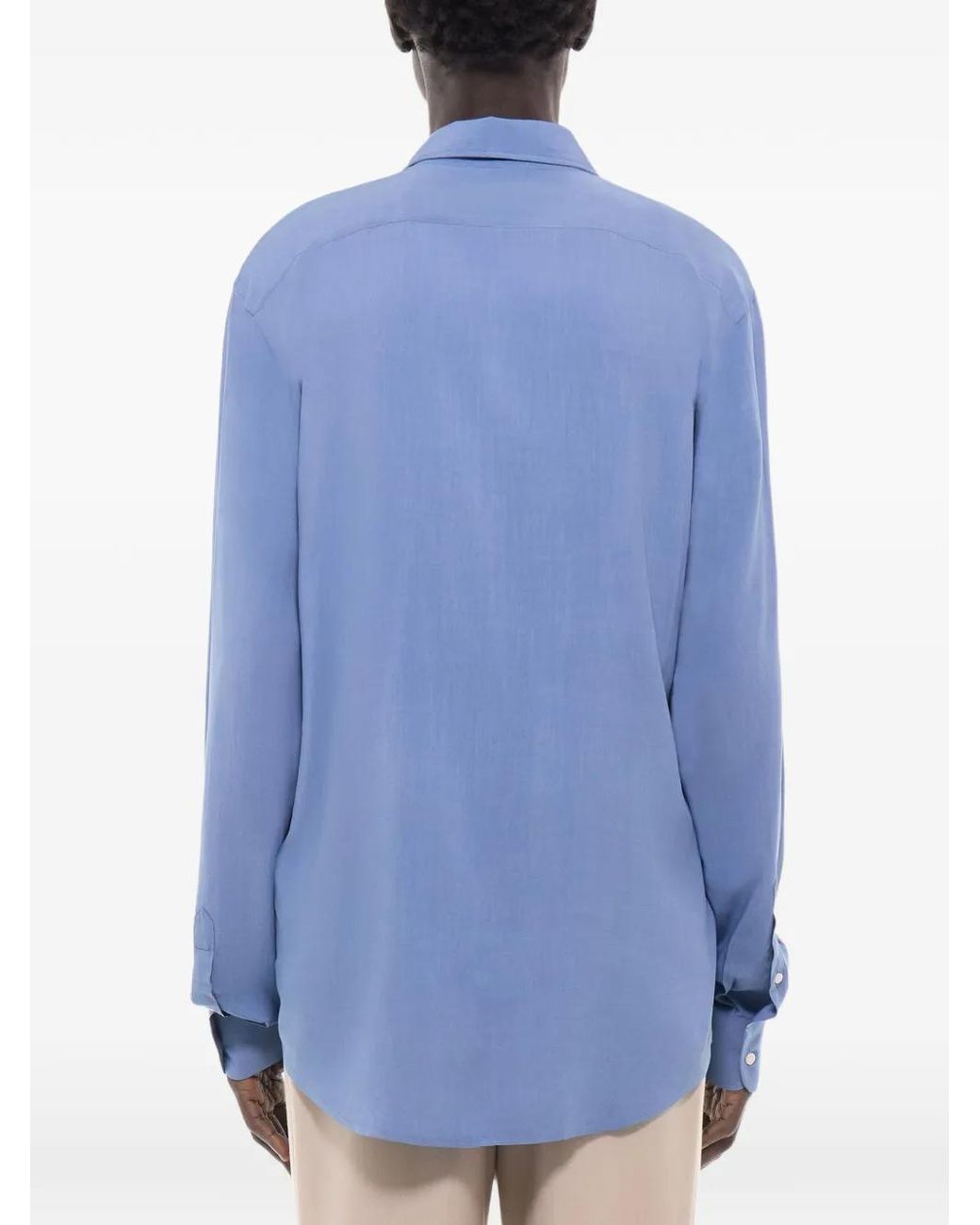 Fursac Blue Long-Sleeve Shirt for men