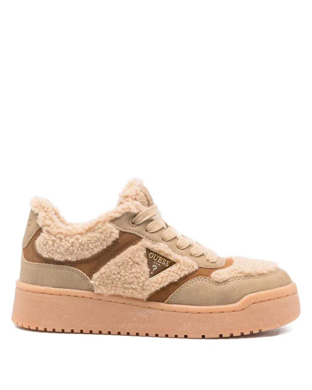 Guess Natural Miram Panelled Sneakers