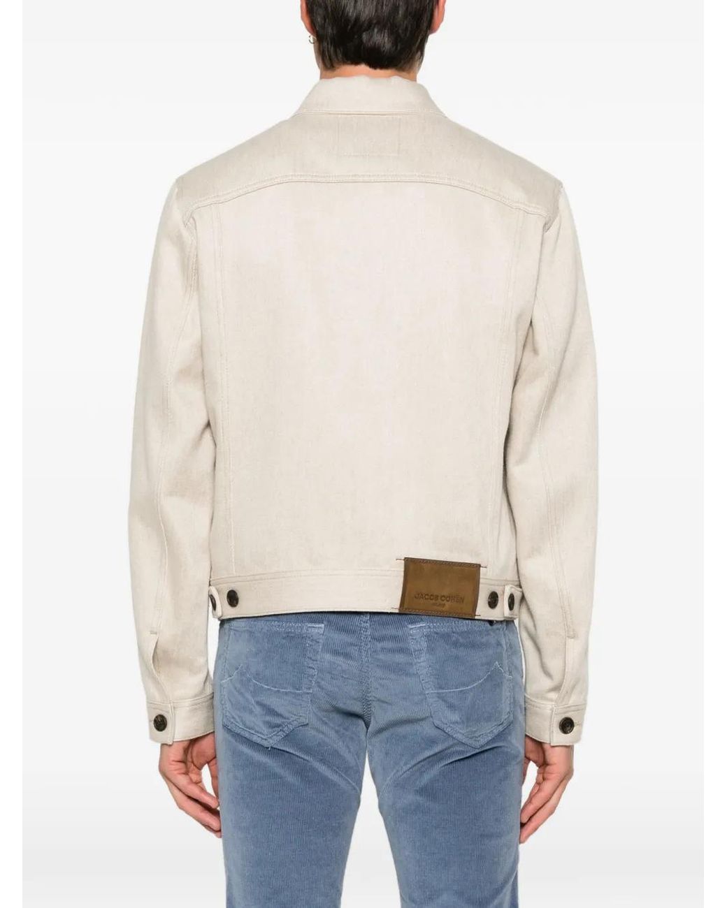 Jacob Cohen Natural Twill Trucker Jacket for men