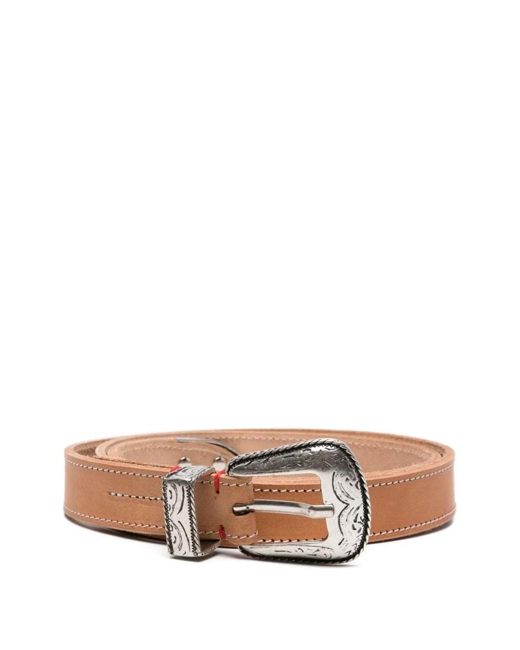 Eleventy Natural Leather Belt for men