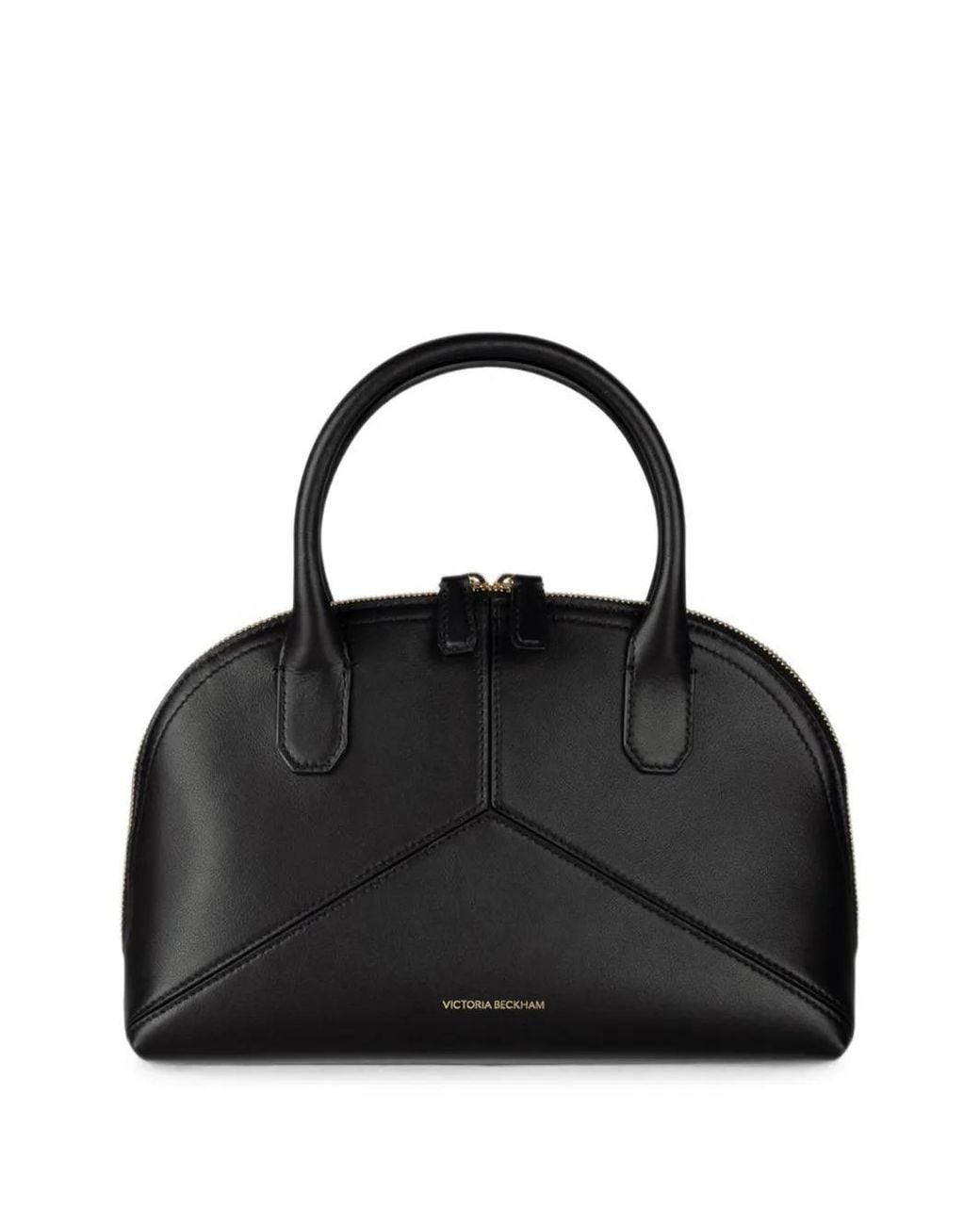 Victoria Beckham Black Small Victoria Doctor Leather Tote Bag