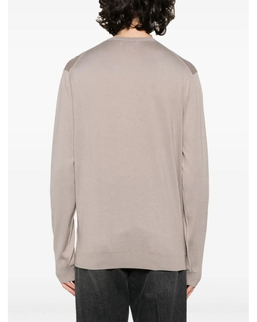 Lardini Gray Cotton Knitted Jumper for men