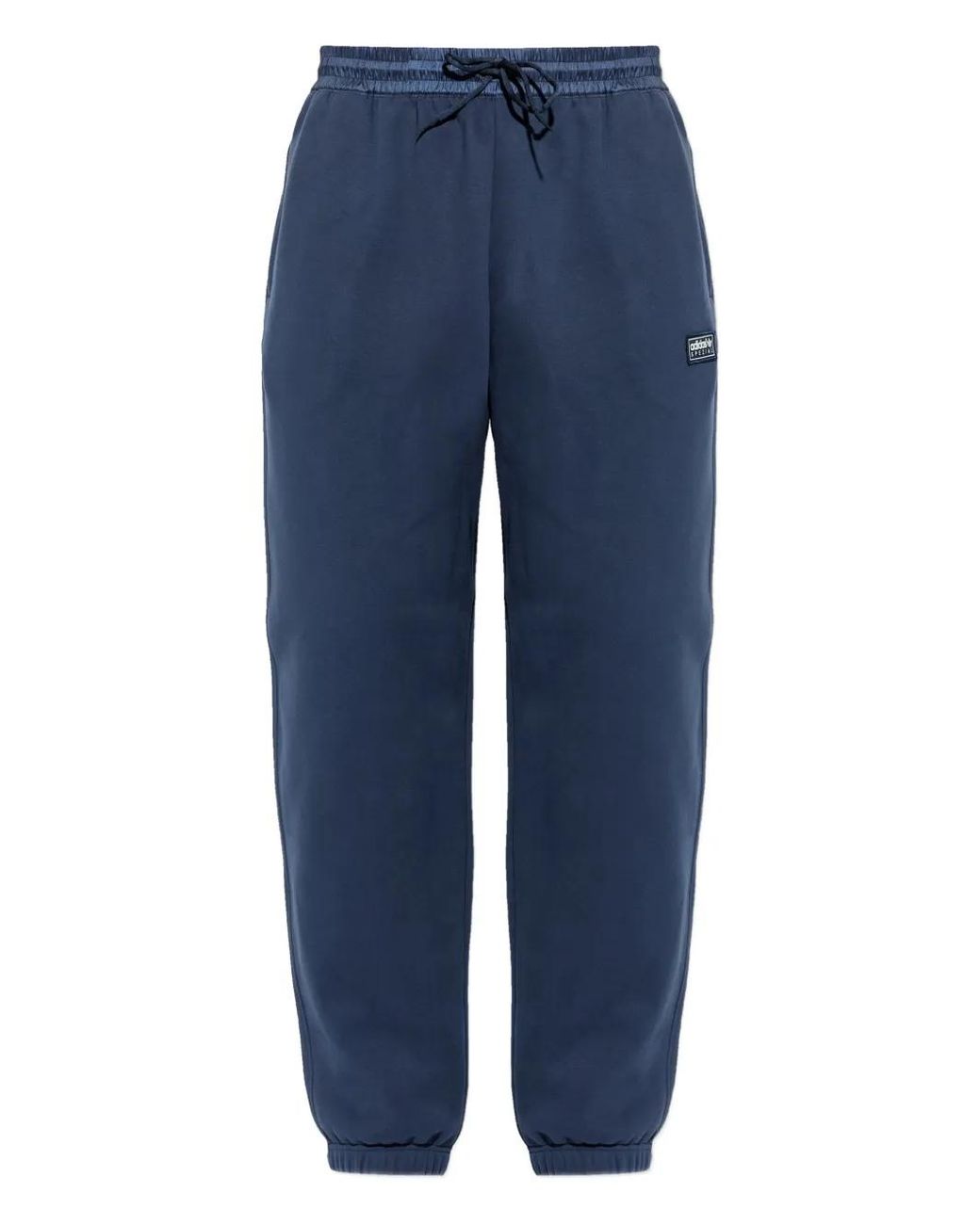 Adidas Blue Wilpshire Spzl Drawstring-Fastening Track Pants for men