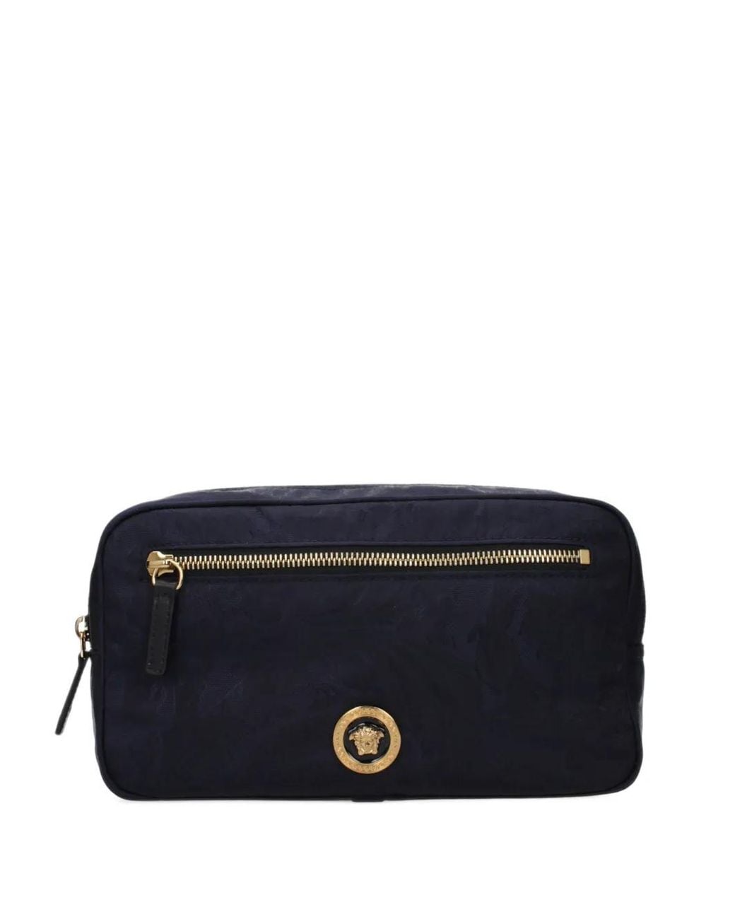 Versace Black Medusa Jacquard Belt Bag for men