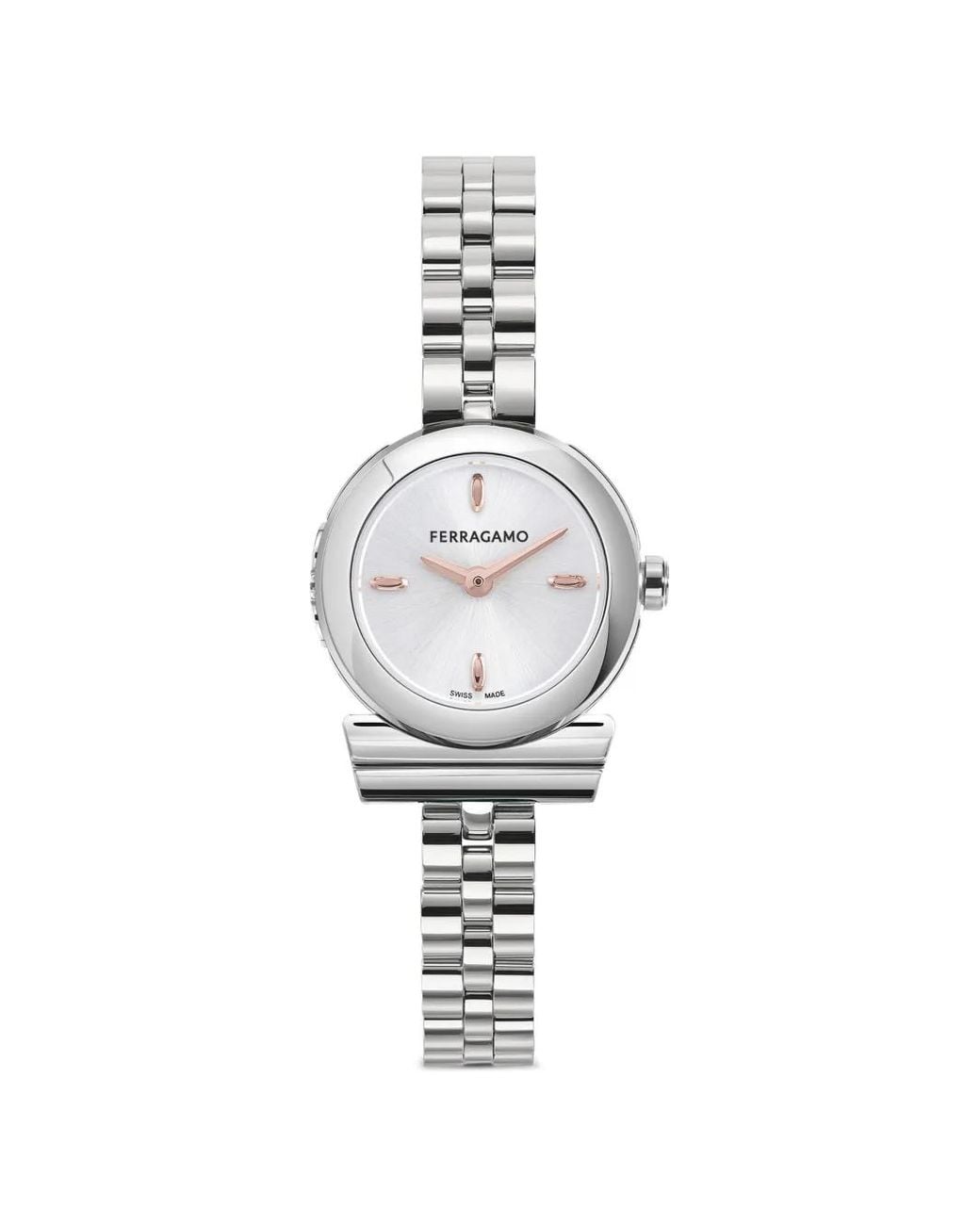 Ferragamo White Gancino 22 Restyling 22.5Mm Watch