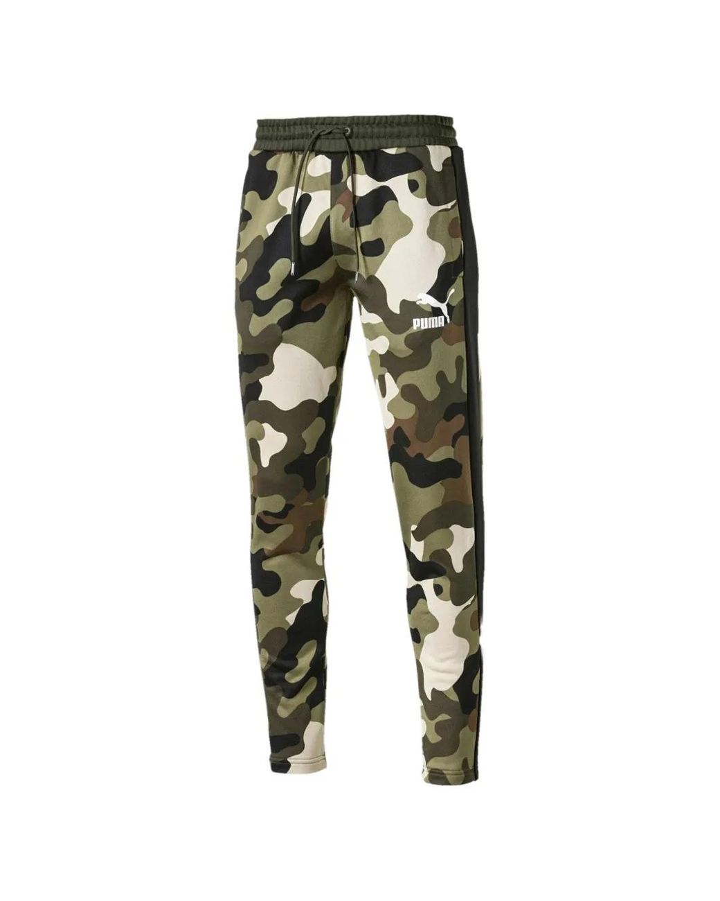 PUMA Green Wild Pack T7 Camo Track Pants for men