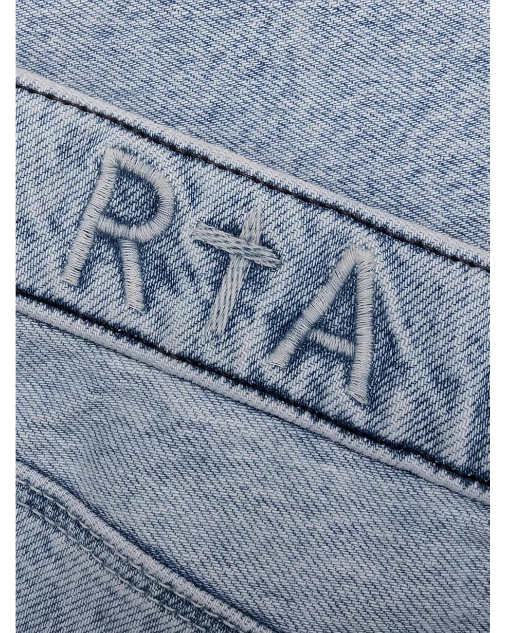 RTA Blue Clayton Distressed Jeans for men