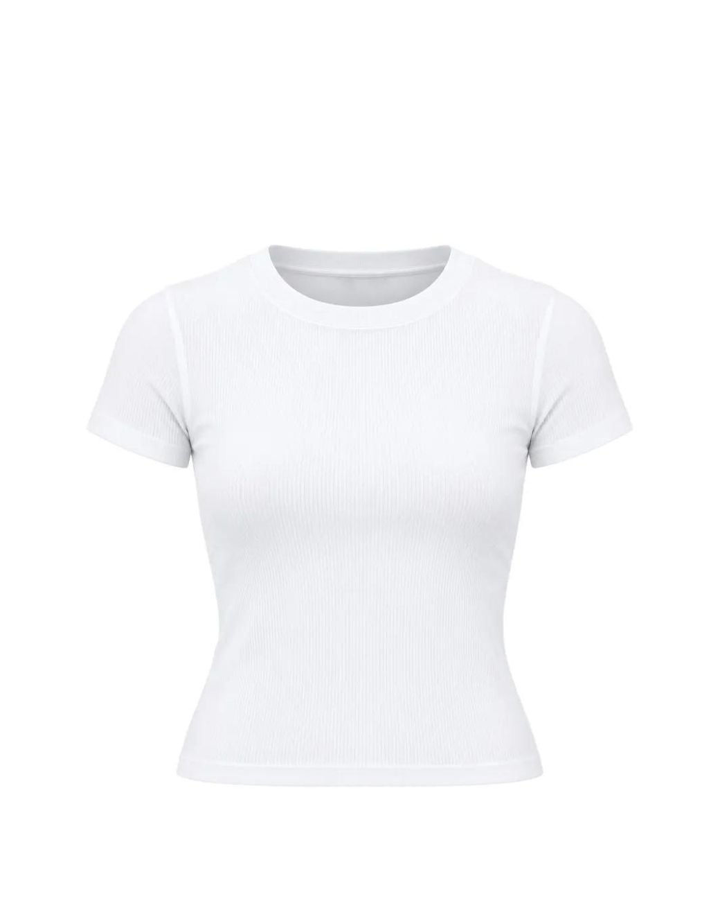 The Upside White Shelter Ribbed T-Shirt