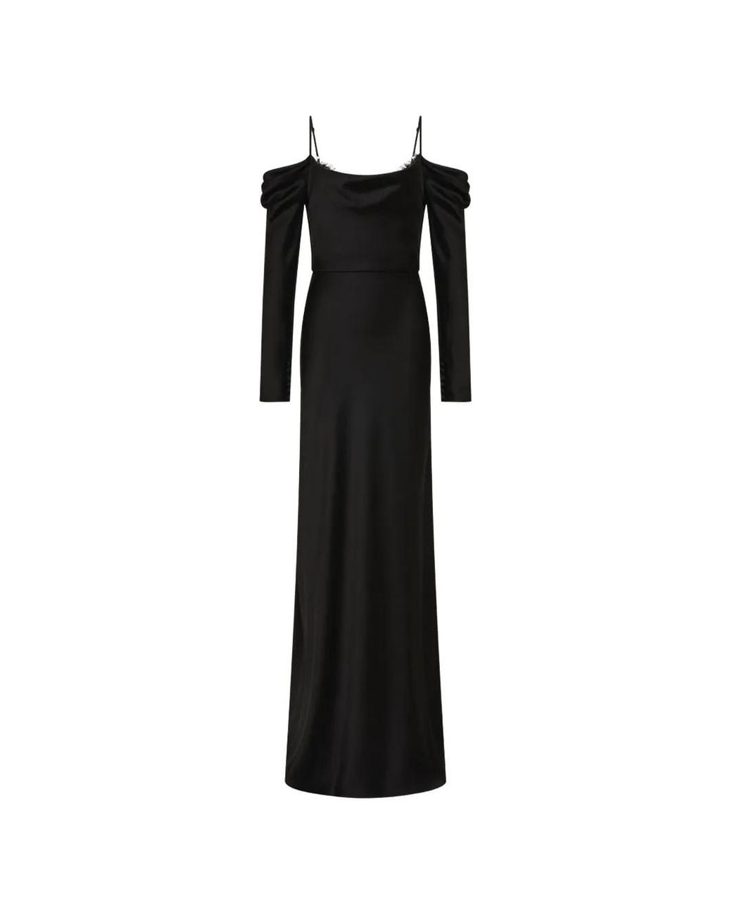 Rebecca Vallance Black Noire Long Sleeve Gown