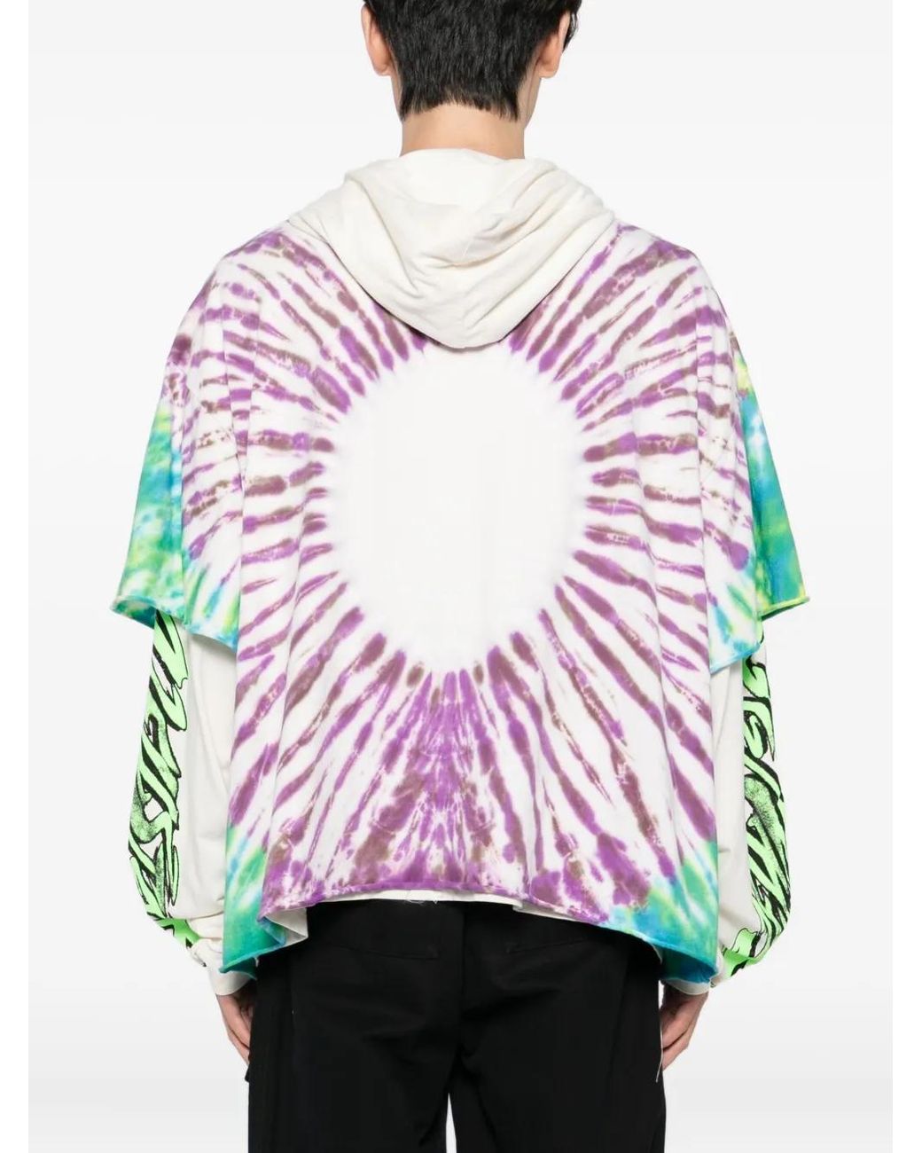 HELLSTAR Pink Tie-Dye Hoodie for men