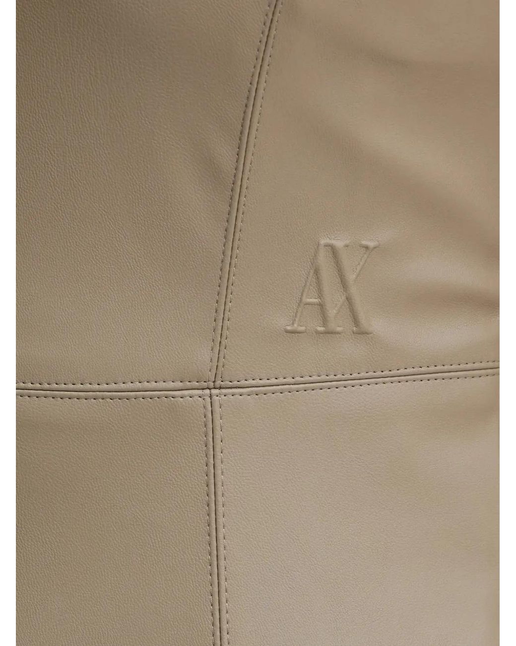 ARMANI EXCHANGE Natural Sleeveless Split-Detail Midi Dress